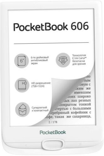 6" PocketBook 606 eBook 8GB - Anzeigetyp: Carta