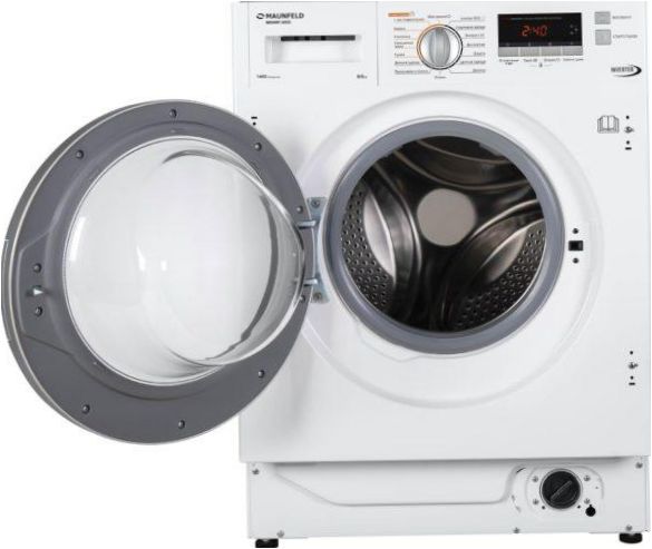 Waschtrockner MAUNFELD MBWM1486S - Zusatzfunktionen: Wahl der Schleuderdrehzahl, Wahl der Waschtemperatur, intelligentes Waschmanagement, Gleichgewichtskontrolle, Schaumkontrolle, verzögerter Start, Signal bei Waschende