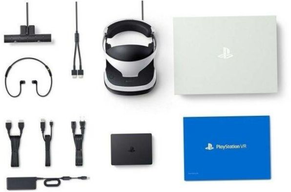 Sony PlayStation VR CUH-ZVR2, schwarz und weiß