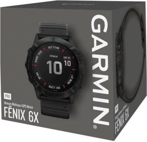 Garmin Fenix 6X Pro Smartwatch - Überwachung: Beschleunigungsmesser, Kalorienüberwachung, Schlafüberwachung, Überwachung der körperlichen Aktivität, kontinuierliche Herzfrequenzmessung
