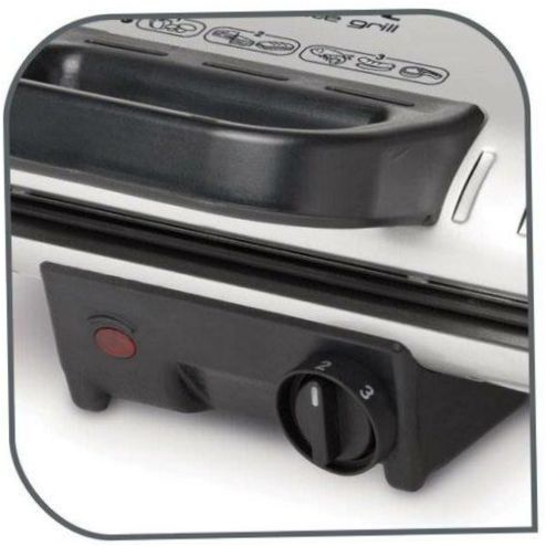 Tefal Minutengrill GC205012, schwarz/Metall