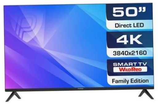 50" Prestigio 50 Top WR LED TV (2021), schwarz