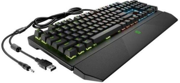 HP Gaming-Tastatur 800 5JS06AA Schwarz USB