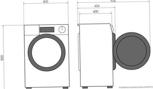 Waschmaschine mit Trockner Candy CSWS4 642D/2 - Abmessung: 60x36x85cm