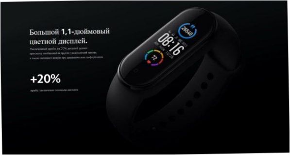 Smart-Armband Xiaomi Mi Smart Band 5 - Bildschirm: 1.39" AMOLED