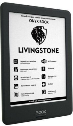 6" ONYX BOOX Livingstone 8GB eBook - Designmerkmale: integrierte Hintergrundbeleuchtung, Touchscreen
