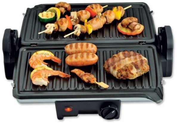 Tefal Minutengrill GC205012, schwarz/Metall