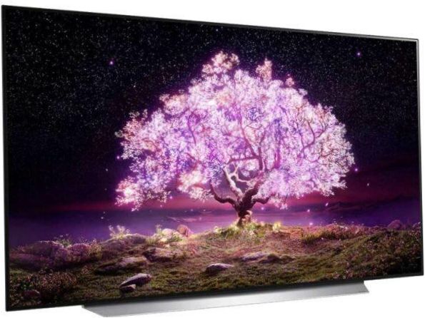 65" TV LG OLED65C1RLA OLED, HDR (2021), Vanille weiß