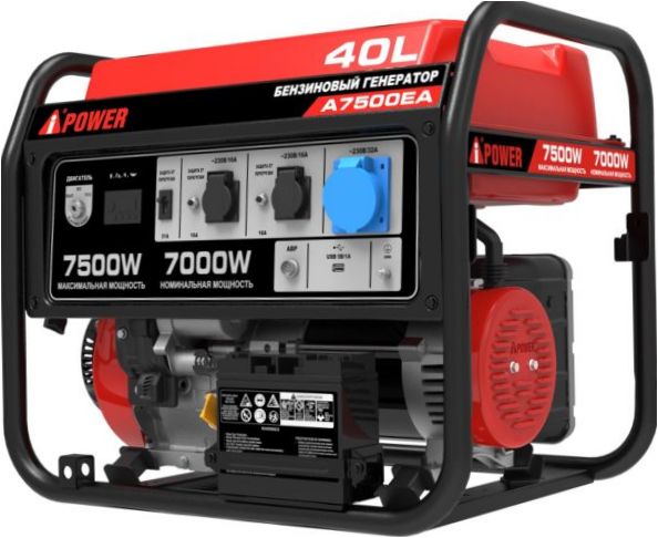 A-iPower A7500EA Benzin-Generator (7500W) - Inbetriebnahme: elektrisch, manuell