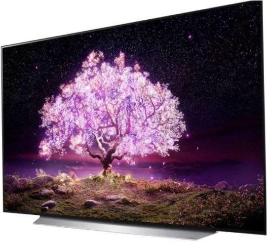 65" LG OLED65C1RLA OLED, HDR (2021) TV, Vanille weiß