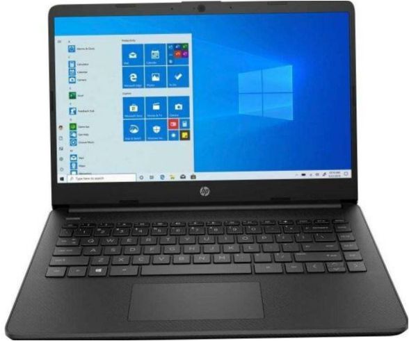 14" HP 14s-fq0087ur Notebook (1920x1080, AMD Athlon 1.2GHz, 8GB RAM, 256GB SSD, Win10 Home), 3B3M1EA, Schwarz