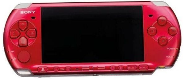 Sony PlayStation Portable Slim & Lite PSP-3000, rot,