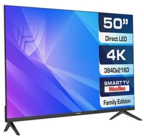 50" Prestigio 50 Top WR LED TV (2021), schwarz