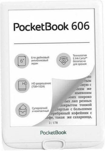 6" PocketBook 606 8 GB eBook - Designmerkmale: Flip-Tasten
