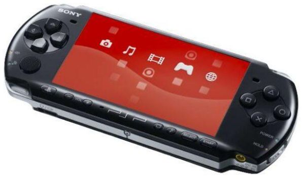 Sony PlayStation Portable Slim & Lite PSP-3000, rot,