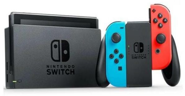 Nintendo Switch rev.2 32GB, neonblau, neonrot,