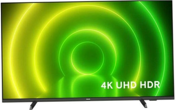 55" Philips 55PUS7406/60 LED TV, HDR (2021), schwarz