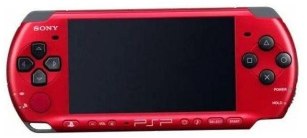 Sony PlayStation Portable Slim & Lite PSP-3000, rot,