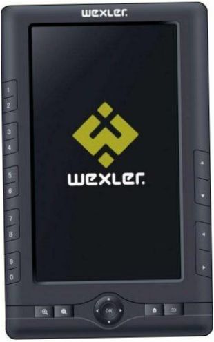 7" WEXLER BOOK T7001 4 GB - Designmerkmale: integrierte Hintergrundbeleuchtung, Touchscreen-Display