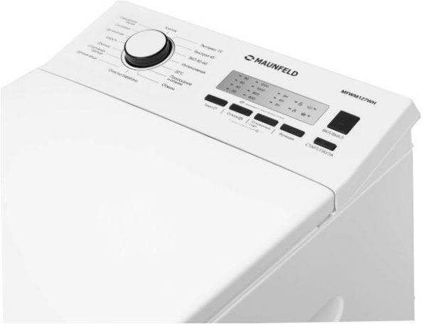 MAUNFELD MFWM127WH Waschmaschine - Zusatzfunktionen: Unwuchtkontrolle, Startverzögerung, Waschende-Signal, Schaumkontrolle, Schleuderdrehzahlwahl, Waschtemperaturwahl, Smart washing control