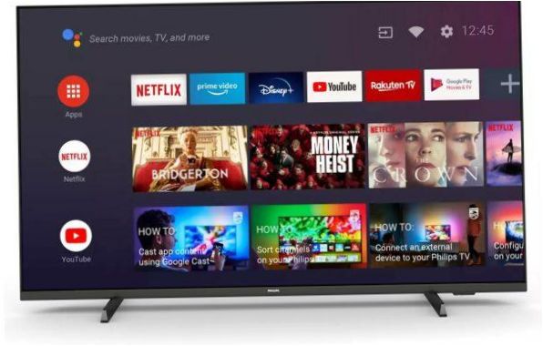 43" TV Philips 43PUS7406/60 HDR (2021), schwarz