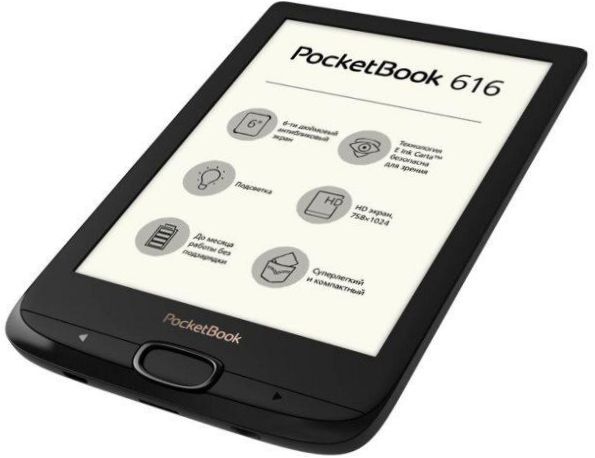 6" PocketBook 616 8GB E-Book - Buch- und Dokumentenformate: CHM, DJVU, DOC, EPub, FB2, HTML, PDF, RTF, TXT