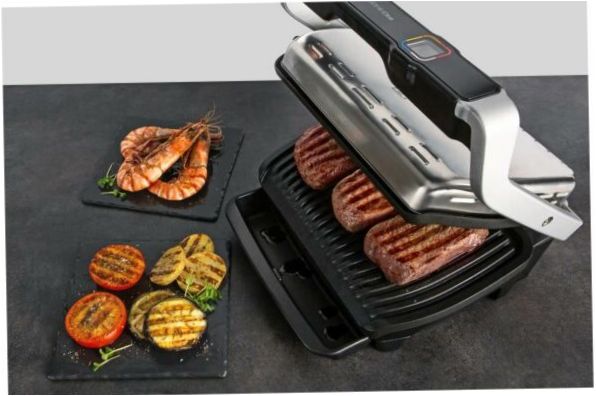 Tefal Optigrill Elite GC750, silber/schwarz