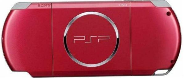 Sony PlayStation Portable Slim & Lite PSP-3000, rot,