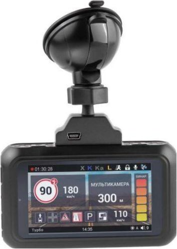 Roadgid Premier SuperHD, 2 Kameras, GPS, GLONASS, Schwarz Matt