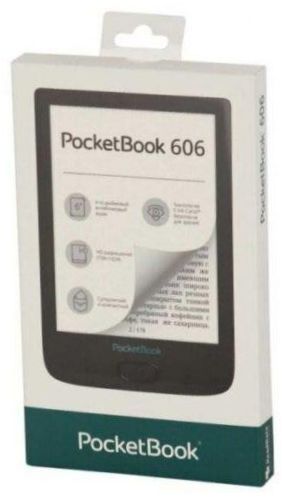 6" PocketBook 606 eBook 8GB - Abmessungen: 108x161x8 mm, Gewicht: 145g
