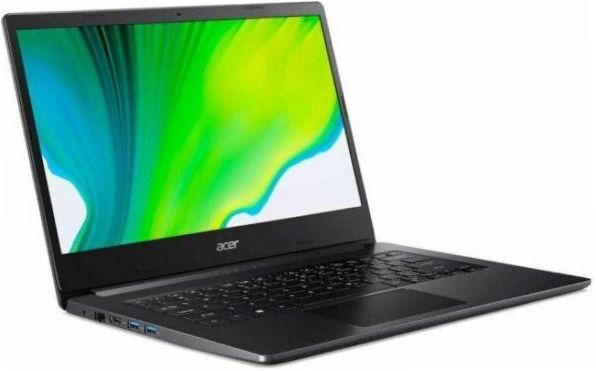 14" Acer Aspire 3 A314-22-R7SR (1920x1080, AMD Ryzen 3 2.6GHz, RAM 4GB, SSD 128GB, Win10 Home) Laptop, NX.HVVER.001, schwarz