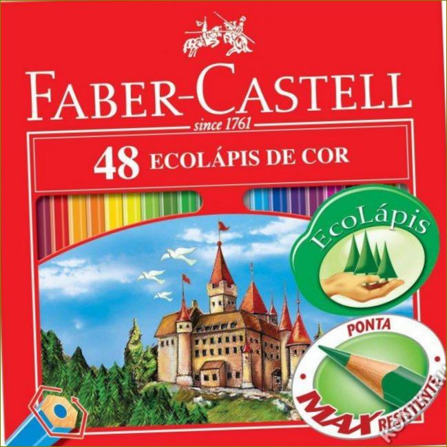 Faber-Castell Eco Farbstift-Set mit Anspitzer 48 Farben