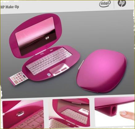 Der HP Make-up-Laptop für das Mädchen