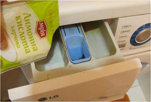 Reinigung der Waschmaschine mit Zitronensäure