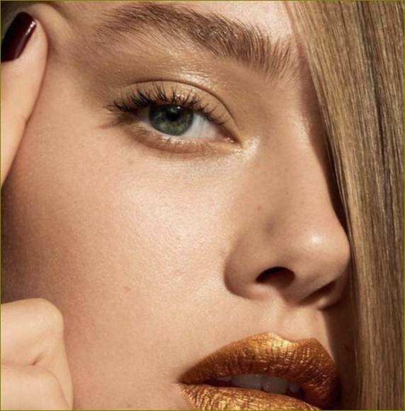 goldenes Make-up