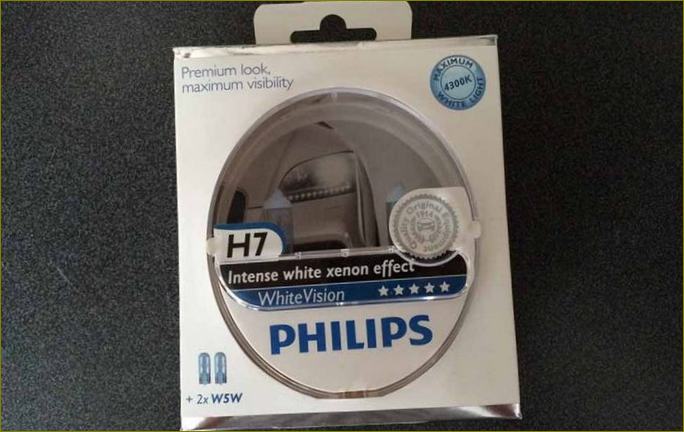 Philips White Vision Set 12972WH beste H7-Glühlampe für Abblendlicht