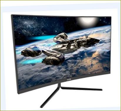 VIOTEK GNV27DB 27-Zoll gekrümmter QHD-Gaming-Monitor | 165Hz 2560x1440p 1ms