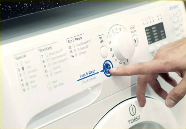 Starten der Indesit-Waschmaschine