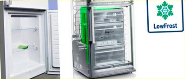 Der Kühlschrank ohne Frost oder tropffreier Kühlschrank: Was sind die Unterschiede, was ist besser, ihre Vor- und Nachteile?