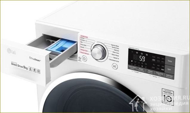 Das Bild zeigt eine Inverter-Waschmaschine von LG. Diese südkoreanische Marke war die erste, die 2005 ein solches Gerät auf den Markt brachte
