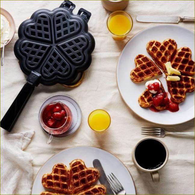 Arten von Waffeleisen für bessere Waffeln