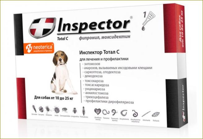 Inspector Total C Entwurmungstropfen für Hunde