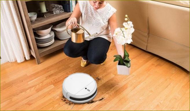 xiaomi roboter staubsauger nimmt auf