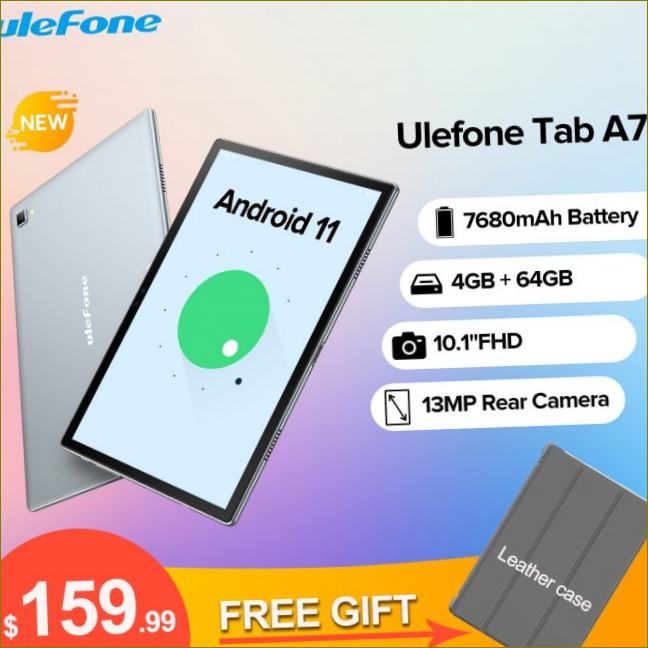 Ulefone Tab A7 Android 11 7680mAh Tablet PC 10.1