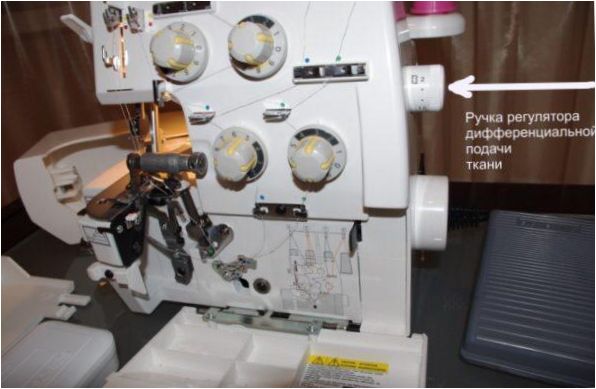 Overlock mit Differentialtransport