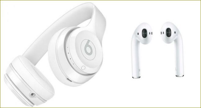 Externe und interne Bluetooth-Kopfhörer. Foto: Beats/Apple