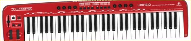 Abgebildet: BEHRINGER UMX610 MIDI-Keyboard