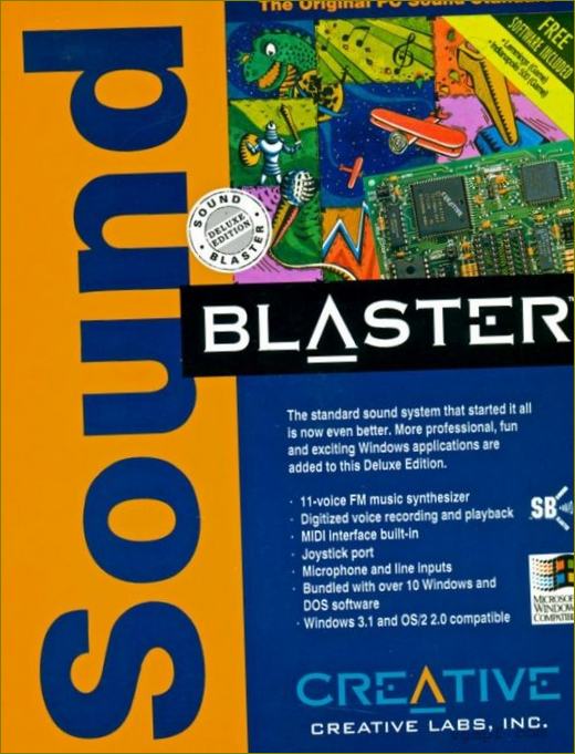 Die Sound Blaster von Creative war die erste Soundkarte, die Ton über einen Computer ausgab