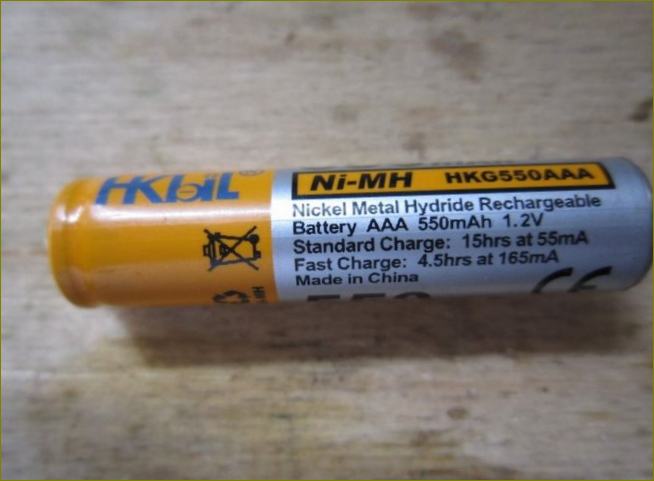 Nickel-Mangan-AAA-Batterie